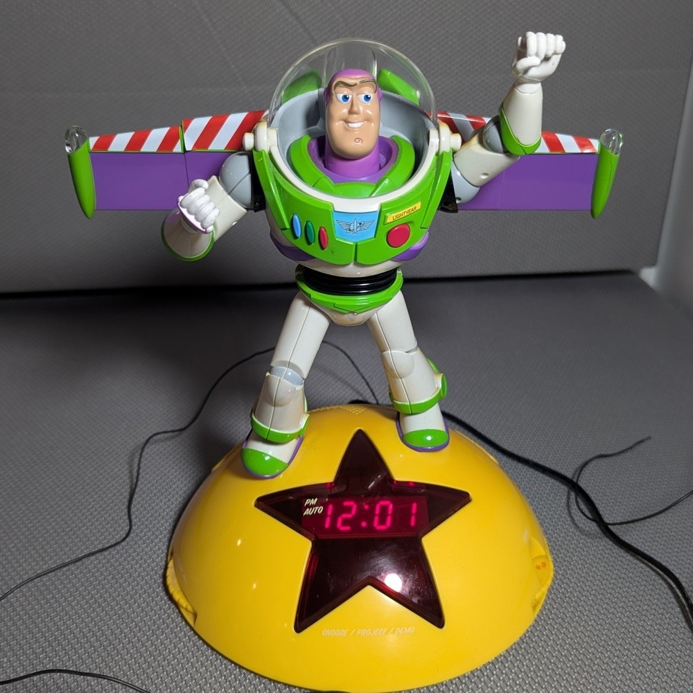 Disney Pixar Toy Story Buzz Lightyear Alarm Clock Radio TS380ACR 2009 Working
